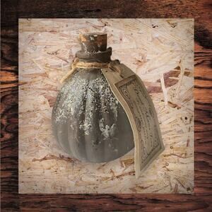 Handcrafted Halloween potion bottle Dead Man's Toes